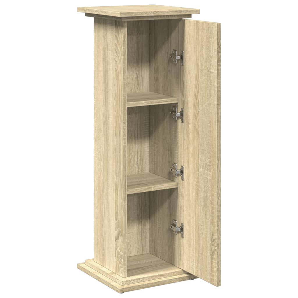 Display Stand with Storage Sonoma Oak 31x30x90 cm Engineered Wood