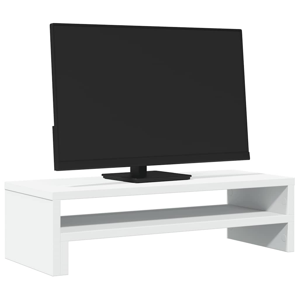Monitor Stand White 54x22x15 cm Engineered Wood