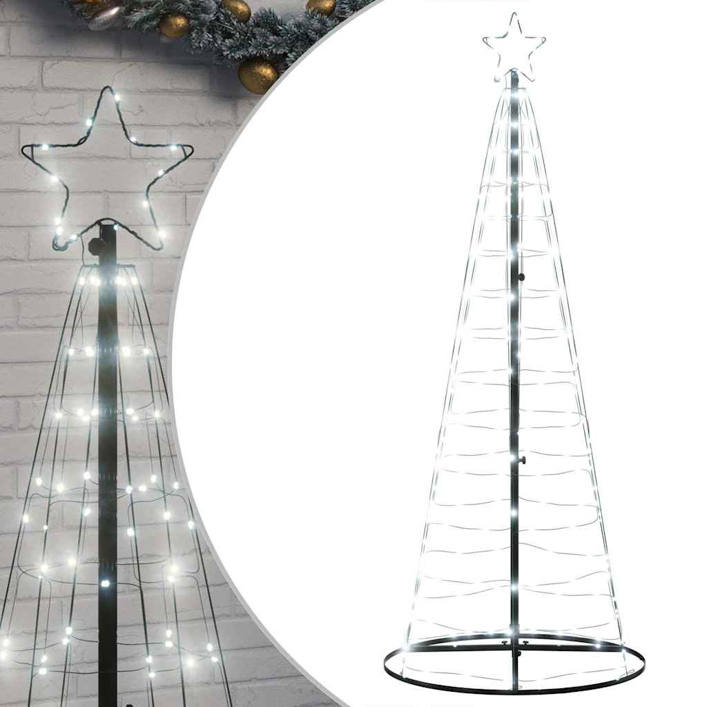 LED Christmas Tree 200 LEDs Cold White 182 cm