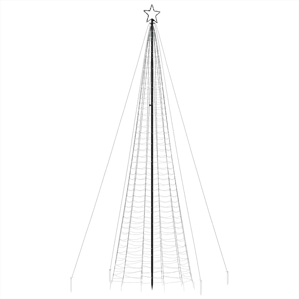LED Christmas Tree with Spikes 1534 LEDs Warm White 500 cm