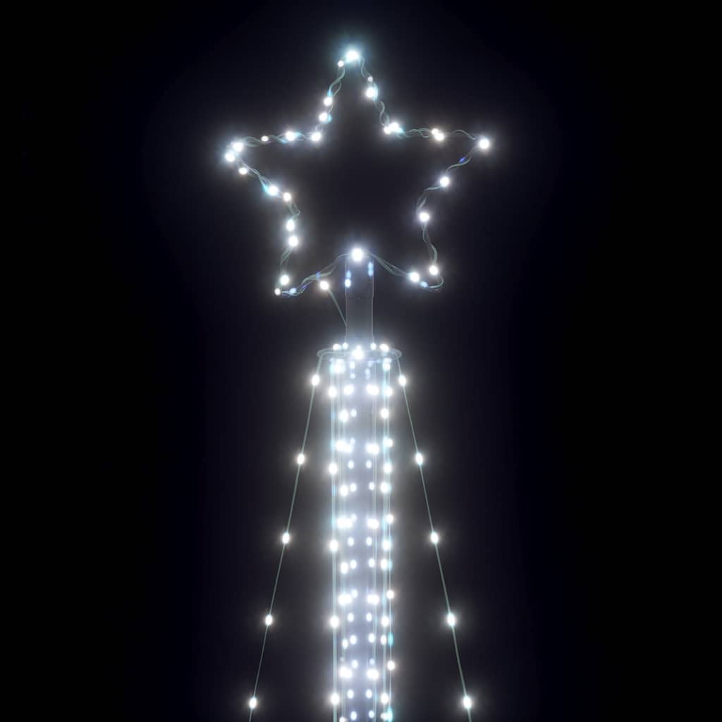 LED Christmas Tree 525 LEDs Cold White 302 cm