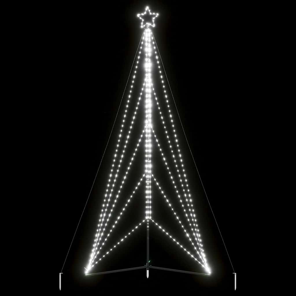 LED Christmas Tree 615 LEDs Cold White 404.5 cm