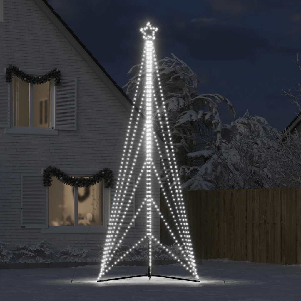 LED Christmas Tree 861 LEDs Cold White 478 cm