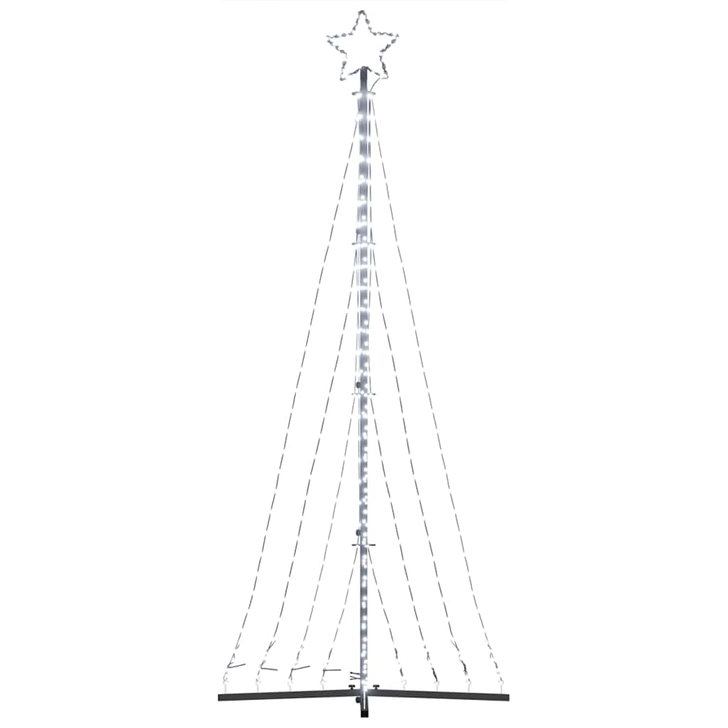 LED Christmas Tree 447 LEDs Cold White 240 cm