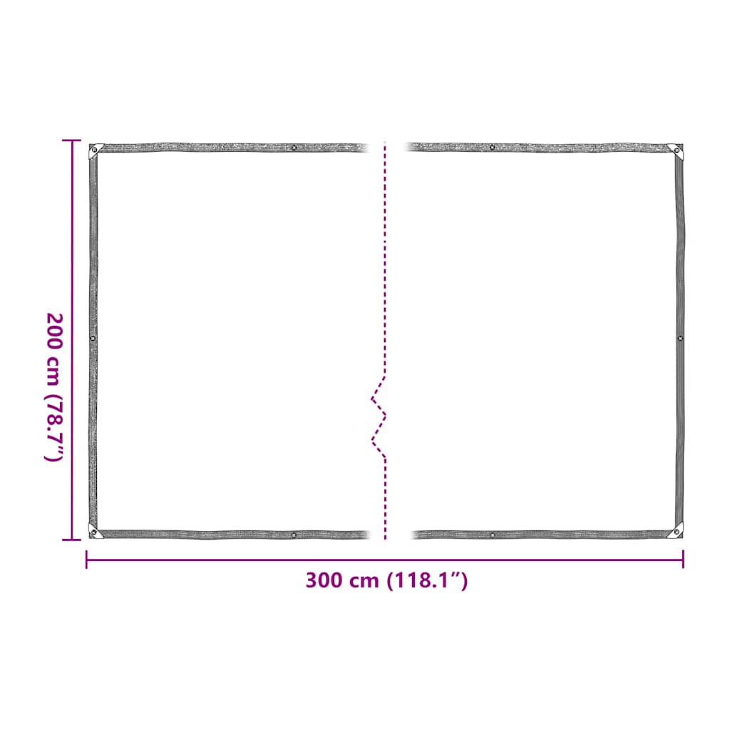 Plant Cover with Eyelets 2x3 m Polyethylene
