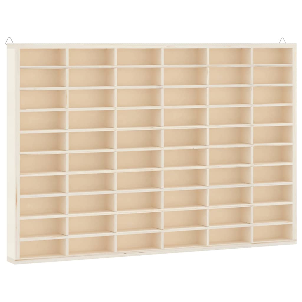 Wooden Collector's Display Case with 60 Compartments 60x4.5x40.5cm