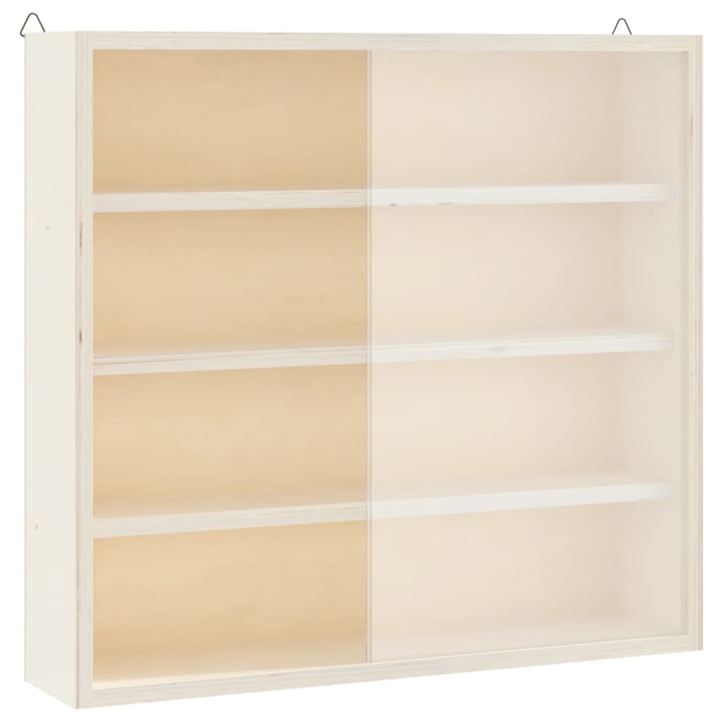 Wooden Collector's Display Case with Doors 40x8,5x37cm