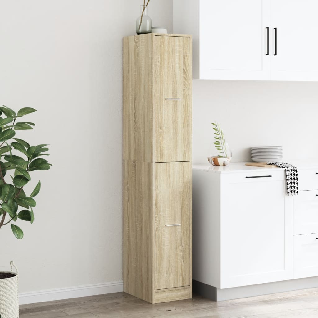 Apothecary Cabinet Sonoma Oak 30x41x174.5 cm Engineered Wood