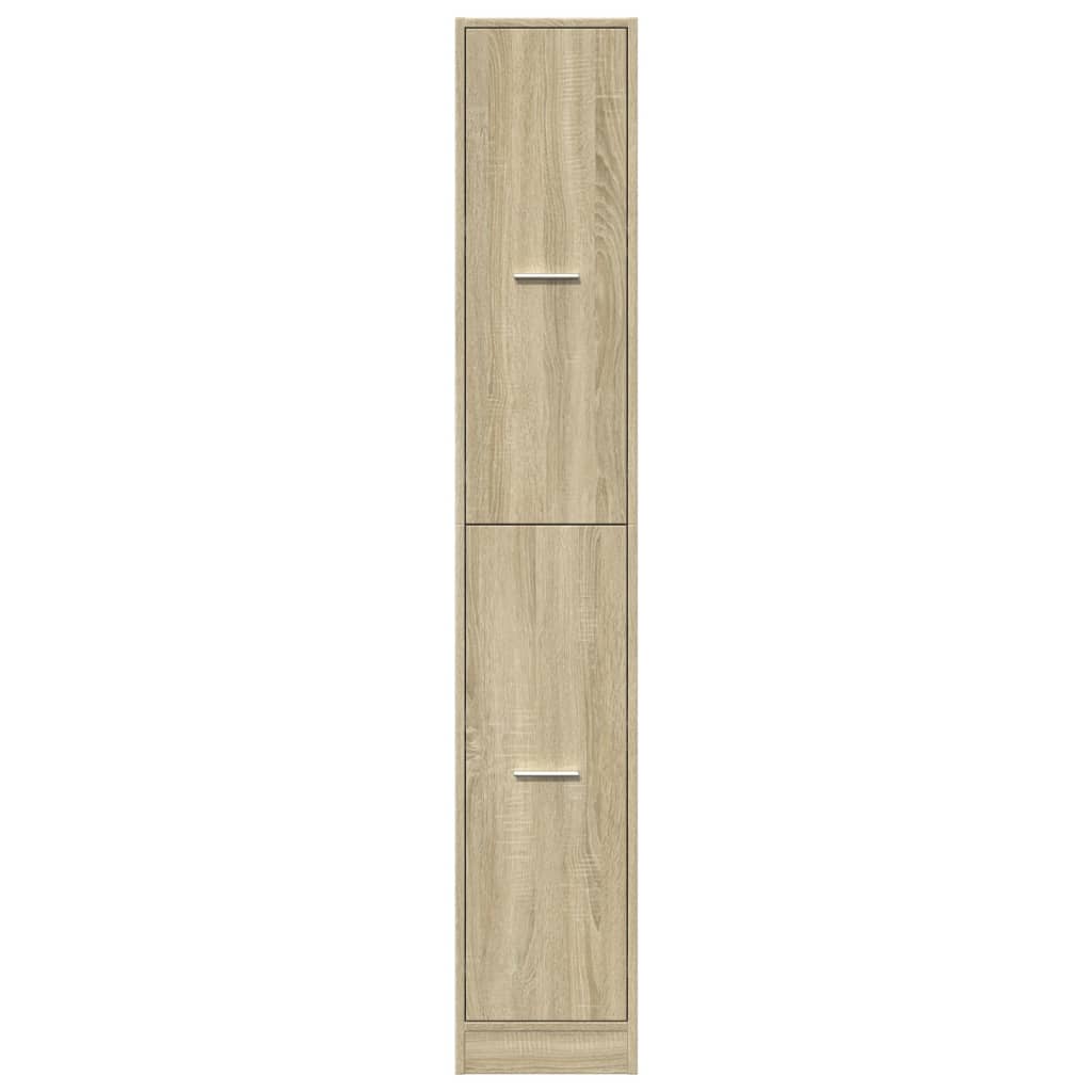 Apothecary Cabinet Sonoma Oak 30x41x174.5 cm Engineered Wood
