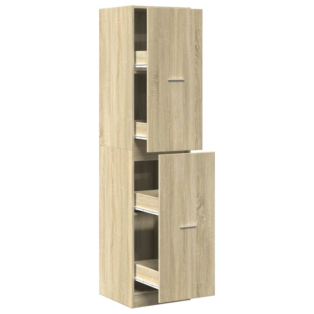Apothecary Cabinet Sonoma Oak 40x41x174.5 cm Engineered Wood