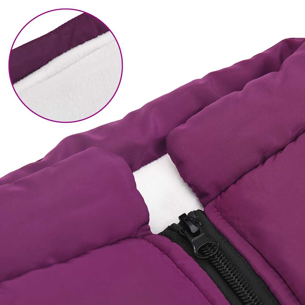 Dog Coat with Harness Waterproof Reflective Purple 3XL