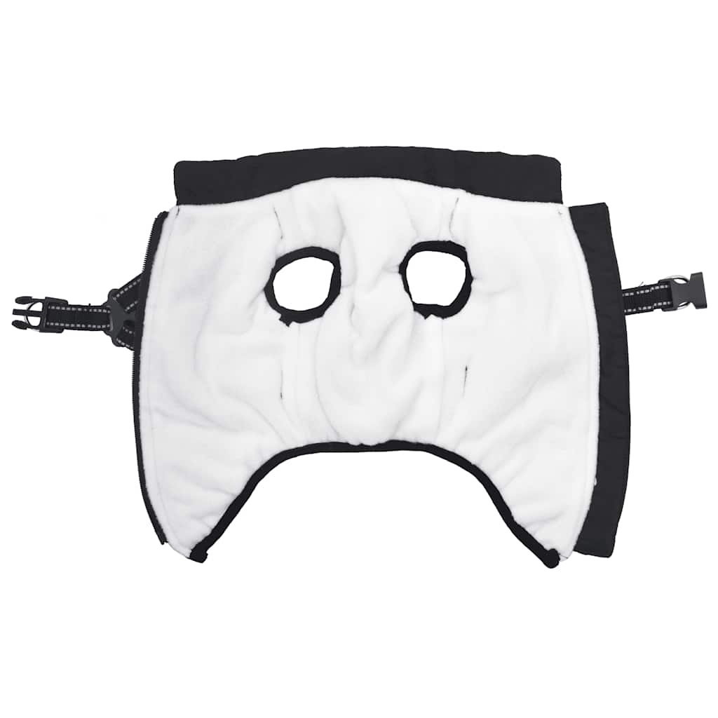 Dog Coat with Harness Waterproof Reflective Black S