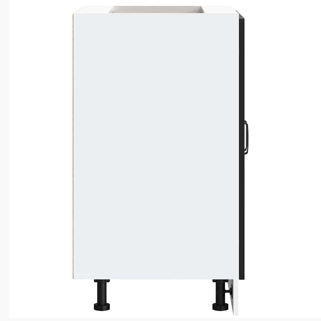 Sink Base Cabinet "Kalmar" Black 60x46x81,5 cm Engineered Wood