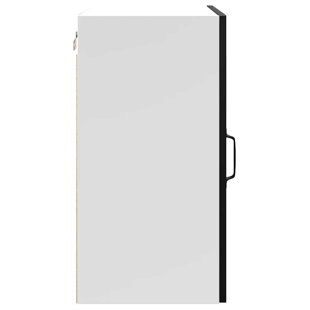 Kitchen Wall Cabinet "Kalmar" Black Engineered Wood