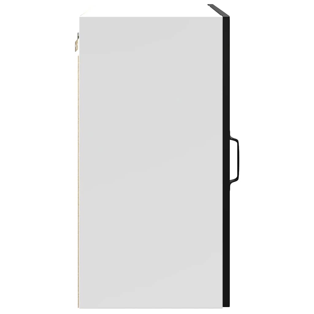 Kitchen Wall Cabinet "Kalmar" Black Engineered Wood