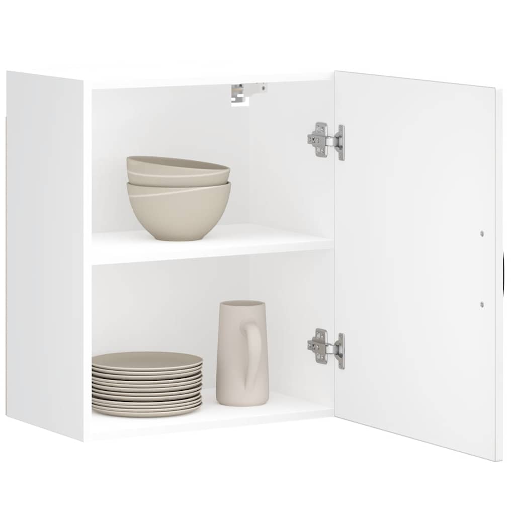 Kitchen Wall Cabinet "Kalmar" High Gloss White Engineered Wood