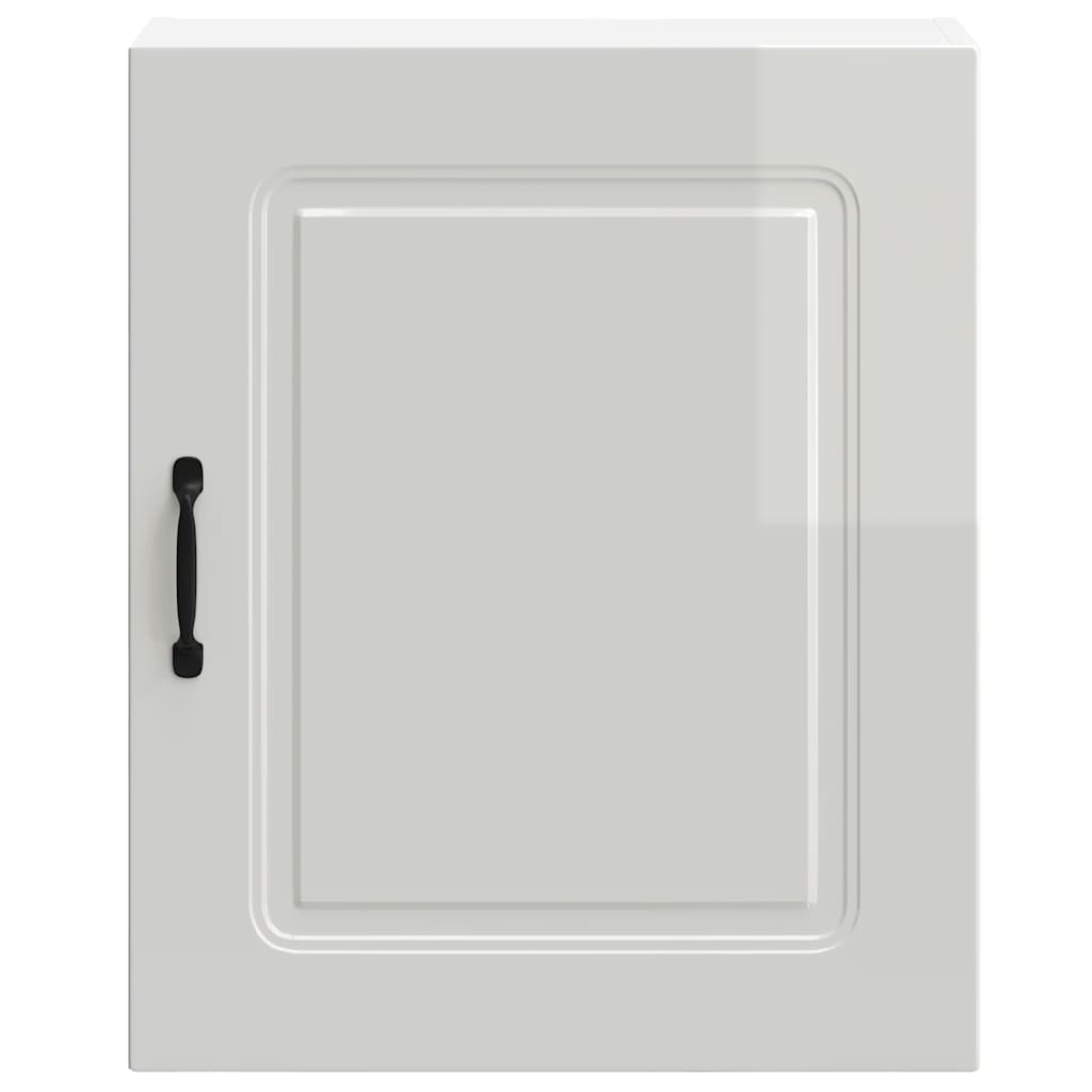 Kitchen Wall Cabinet "Kalmar" High Gloss White Engineered Wood