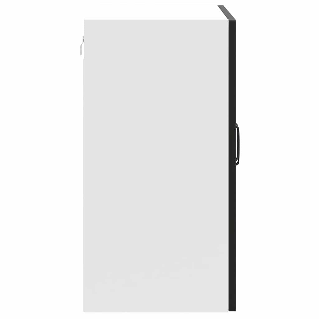 Kitchen Wall Cabinet "Kalmar" Black Engineered Wood