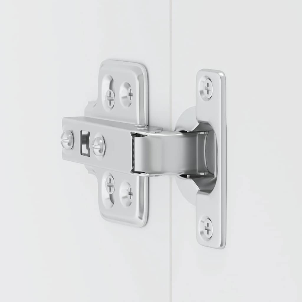 Kitchen Wall Cabinet "Kalmar" High Gloss White Engineered Wood