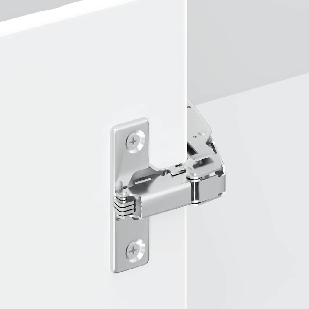 Kitchen Wall Corner Cabinet "Kalmar" High Gloss White Engineered Wood