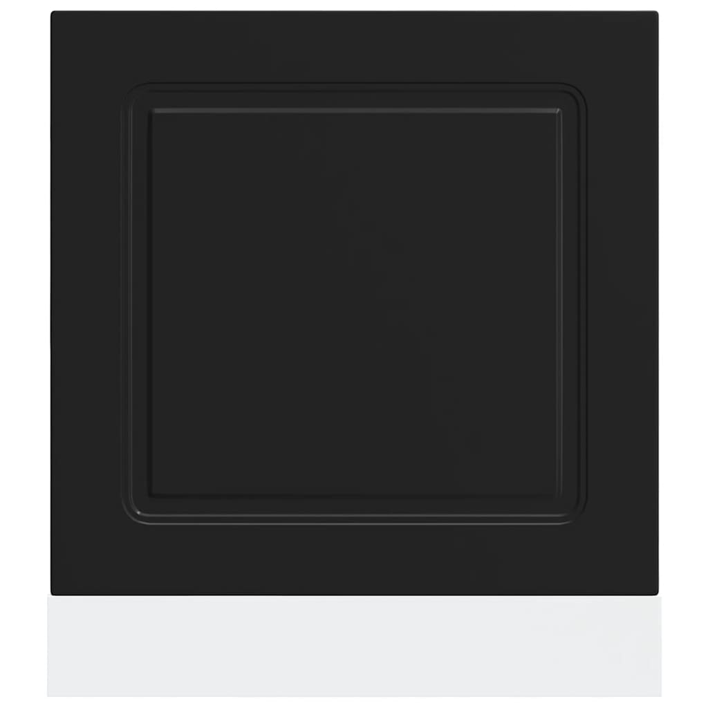 Dishwasher Panel "Kalmar" Black 60x1,5x67 cm Engineered Wood