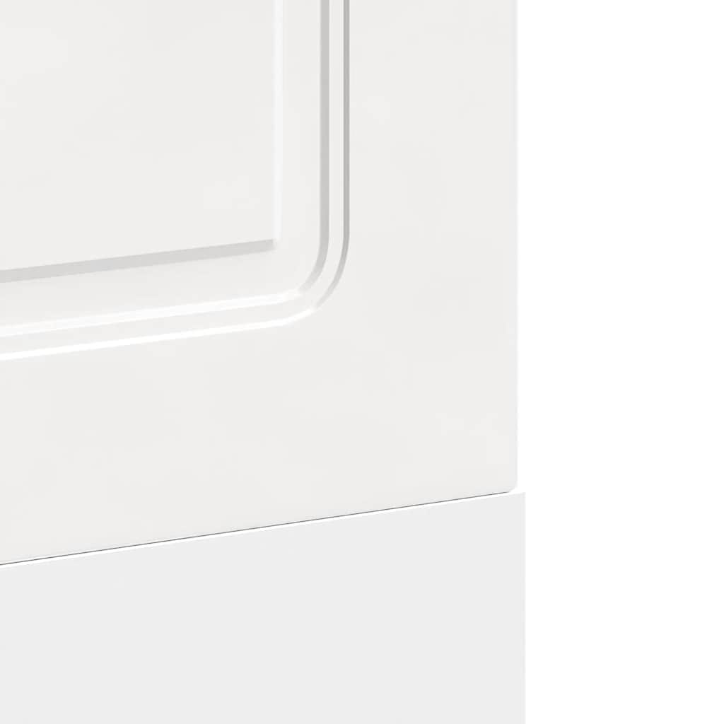 Dishwasher Panel "Kalmar" High Gloss White 60x1,5x67 cm Engineered Wood