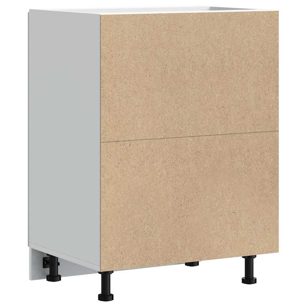 Sink Base Cabinet "Lucca" High Gloss White Engineered Wood