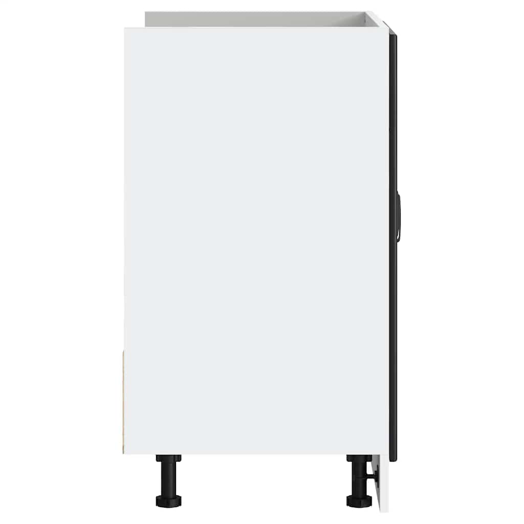 Sink Base Cabinet "Lucca" Black Engineered Wood