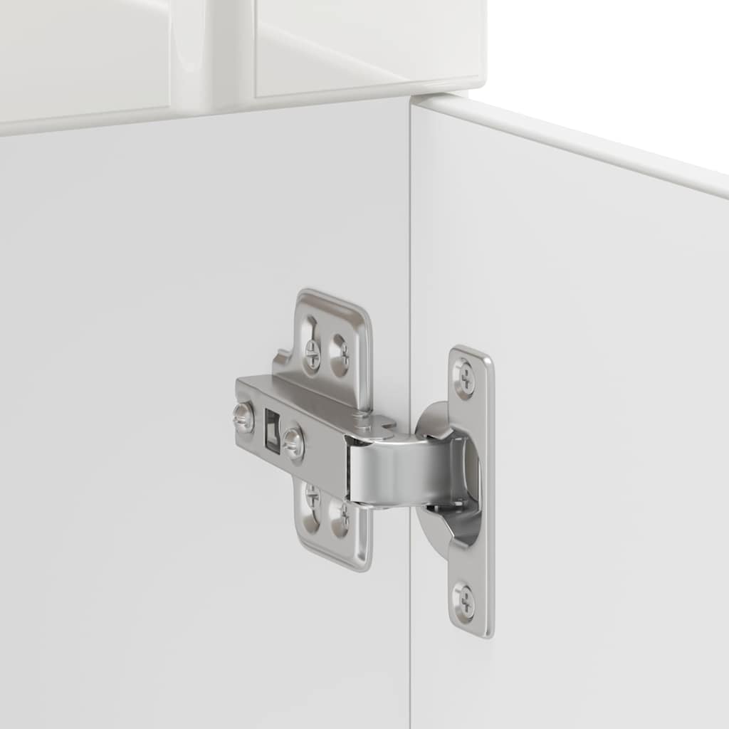 Kitchen Base Cabinet "Lucca" High Gloss White Engineered Wood