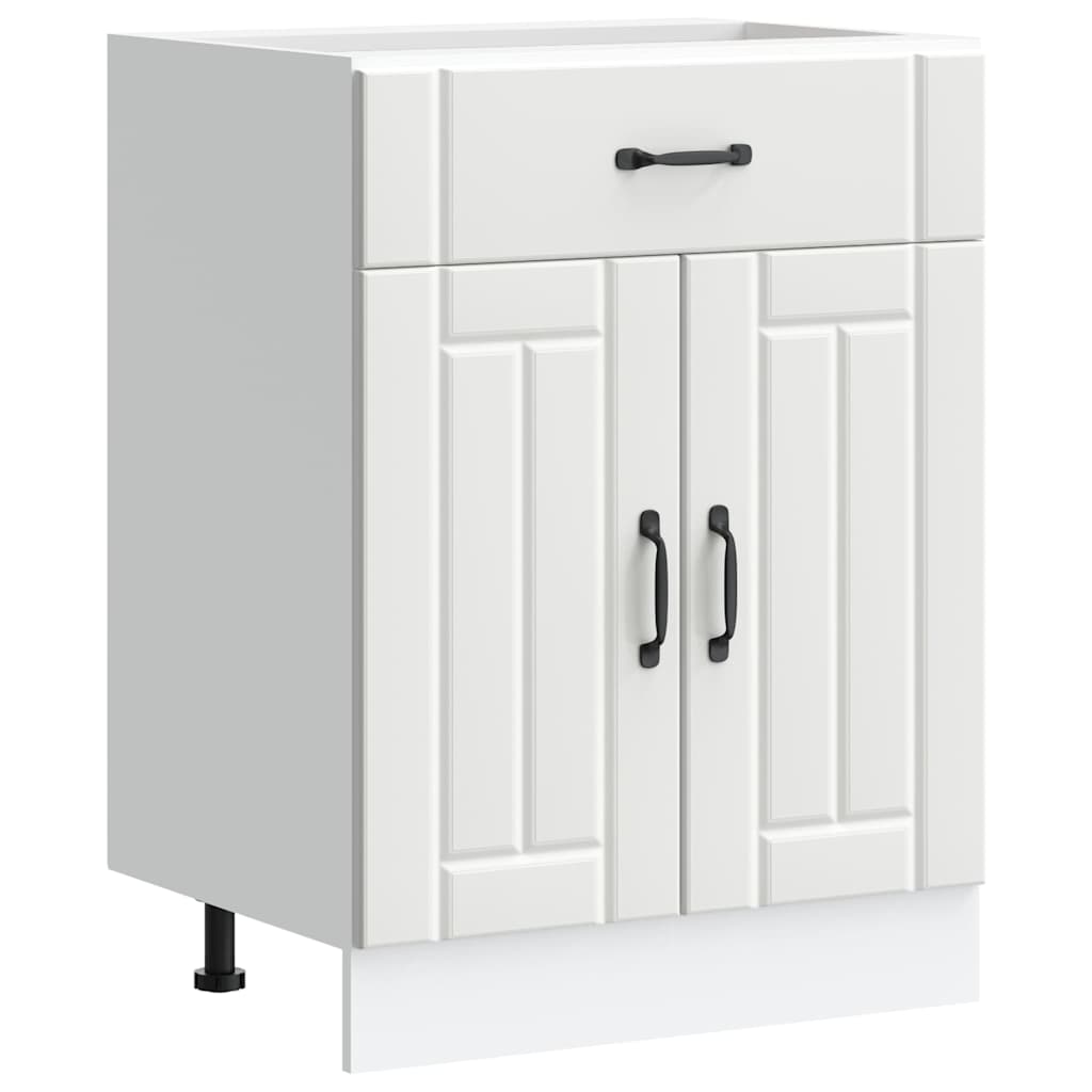 Kitchen Base Cabinet Lucca White Engineered Wood
