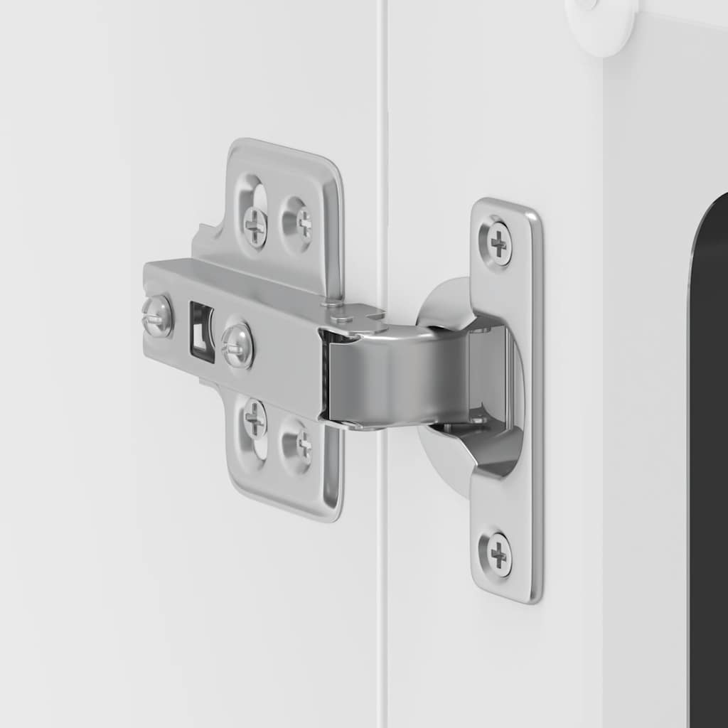 Kitchen Wall Cabinet with Glass Door "Lucca" Black