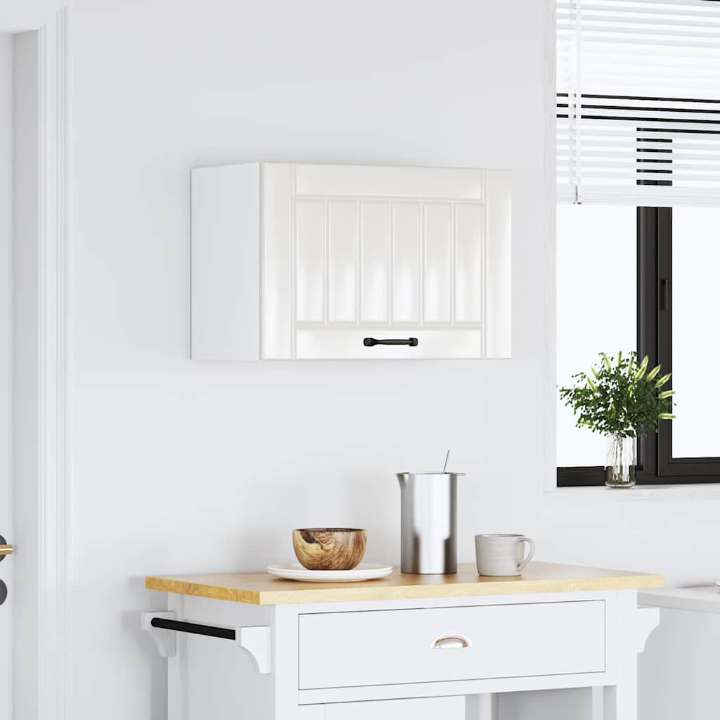 Kitchen Wall Cabinet "Lucca" High Gloss White Engineered Wood