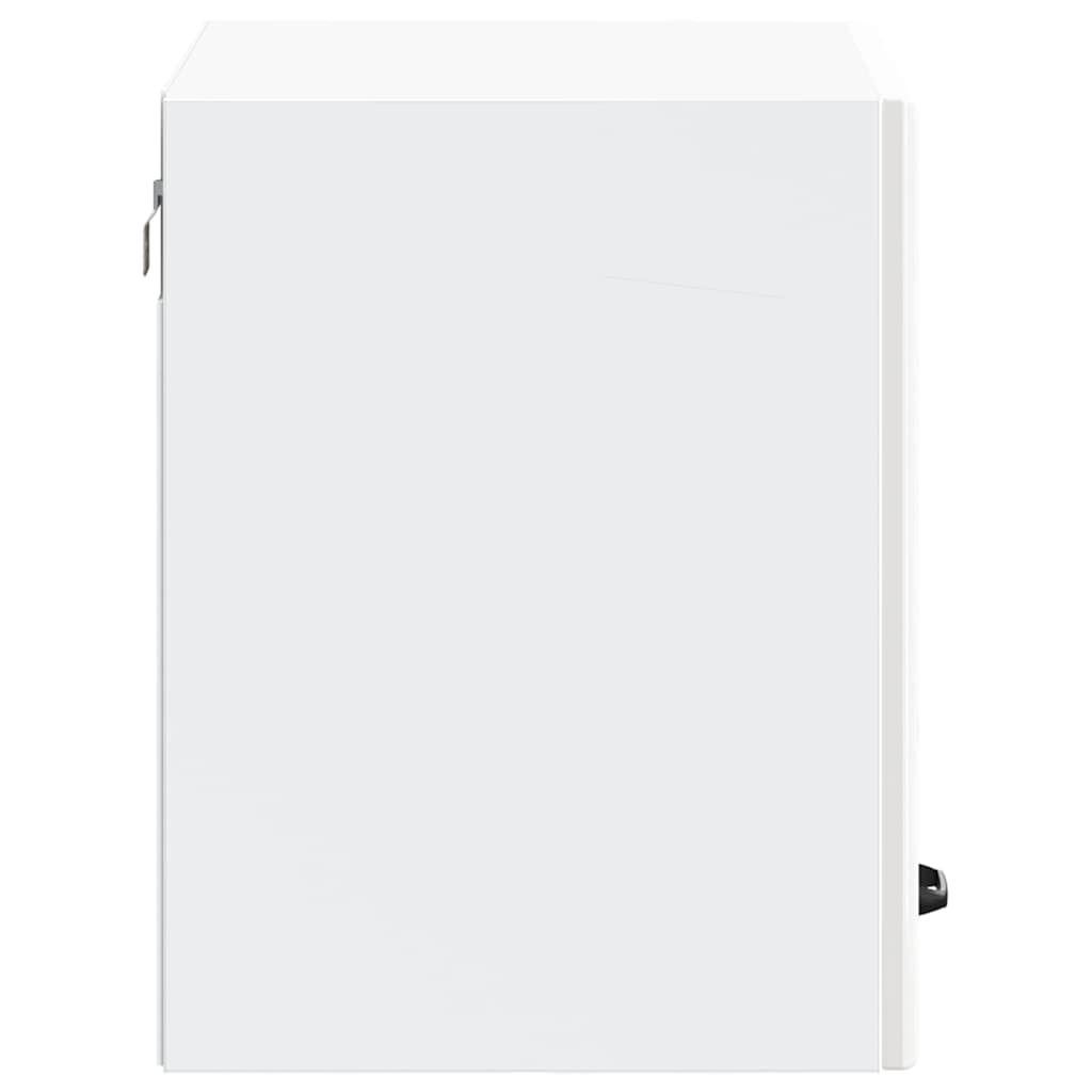 Kitchen Wall Cabinet "Lucca" High Gloss White Engineered Wood
