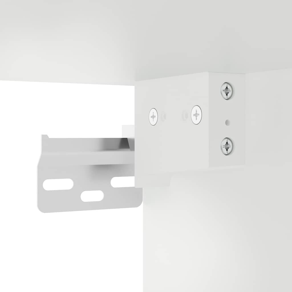 Kitchen Wall Cabinet "Lucca" High Gloss White Engineered Wood