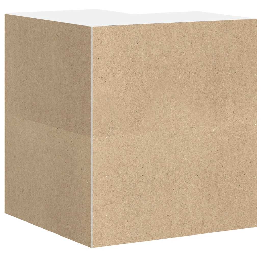 Kitchen Wall Corner Cabinet "Lucca" Black Engineered Wood