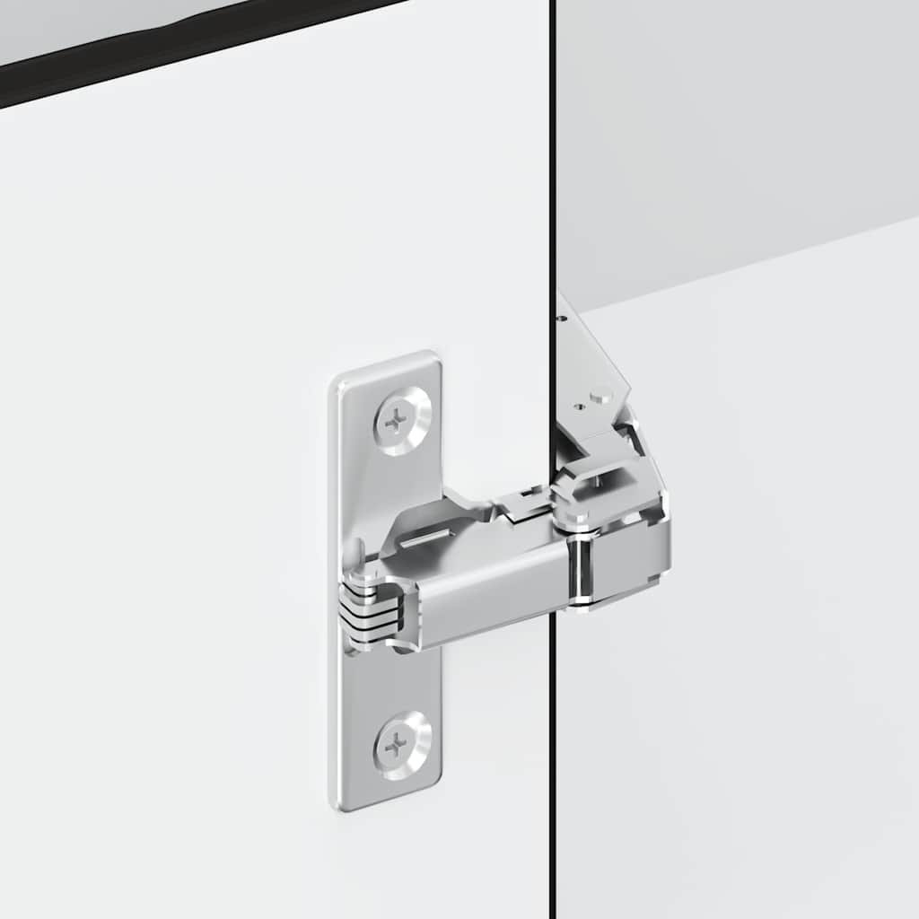 Kitchen Wall Corner Cabinet "Lucca" Black Engineered Wood