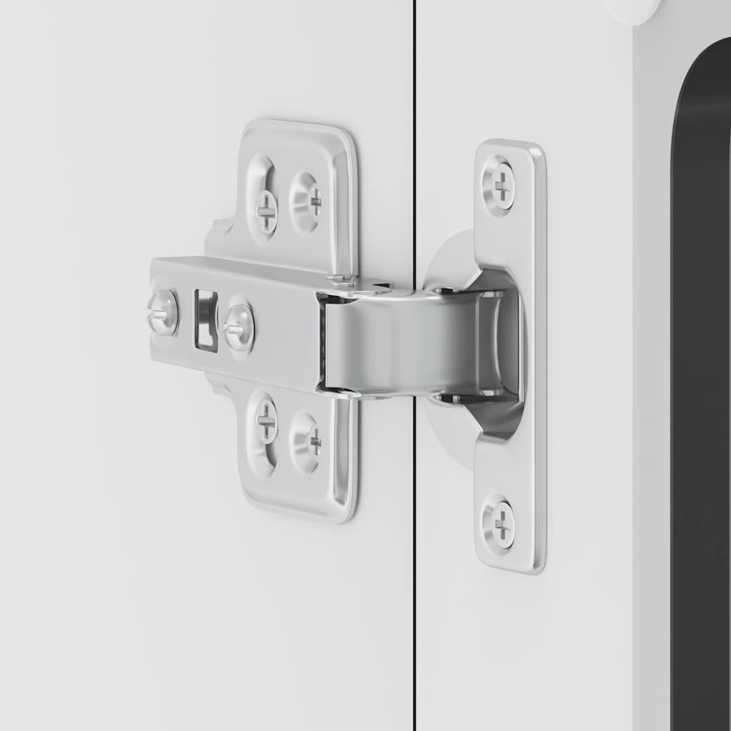 Kitchen Wall Cabinet with Glass Door "Lucca" Black Engineered Wood