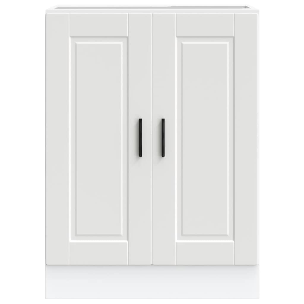 Kitchen Base Cabinet?Porto White Engineered Wood