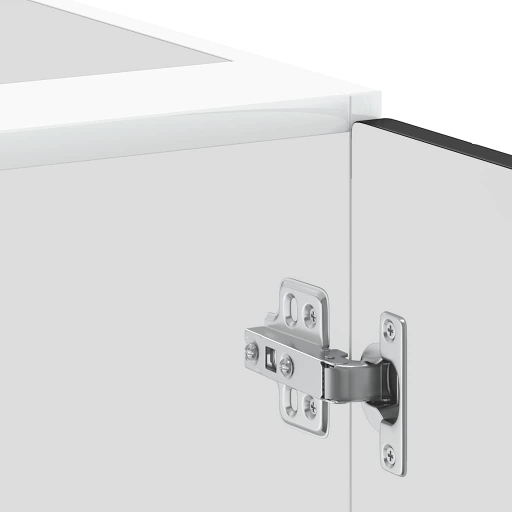 Kitchen Base Cabinet "Porto" Black Engineered Wood