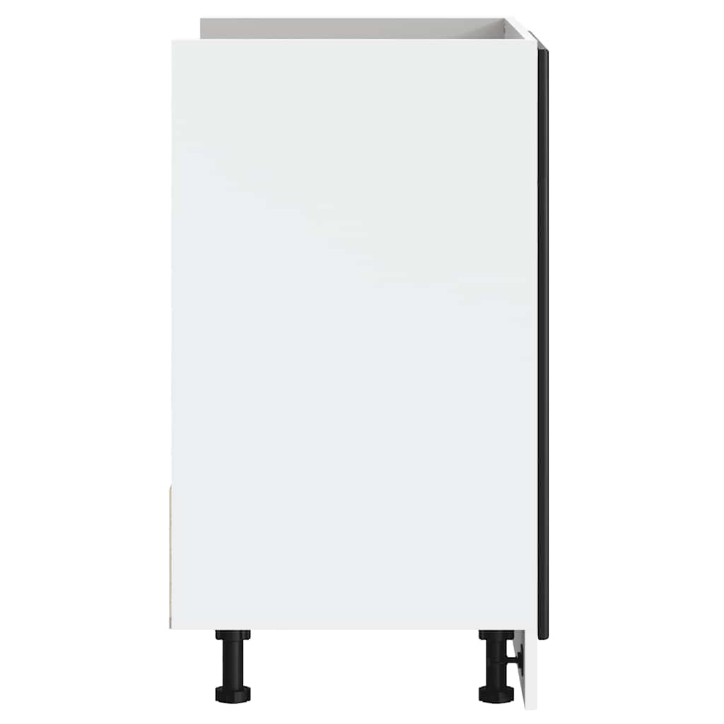 Sink Base Cabinet?"Porto" Black 80x46x81,5 cm?Engineered Wood