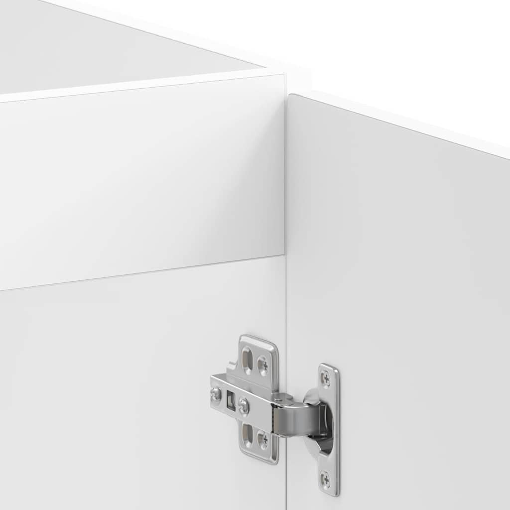 Sink Base Cabinet?"Porto" High Gloss White 80x46x81,5 cm?Engineered Wood