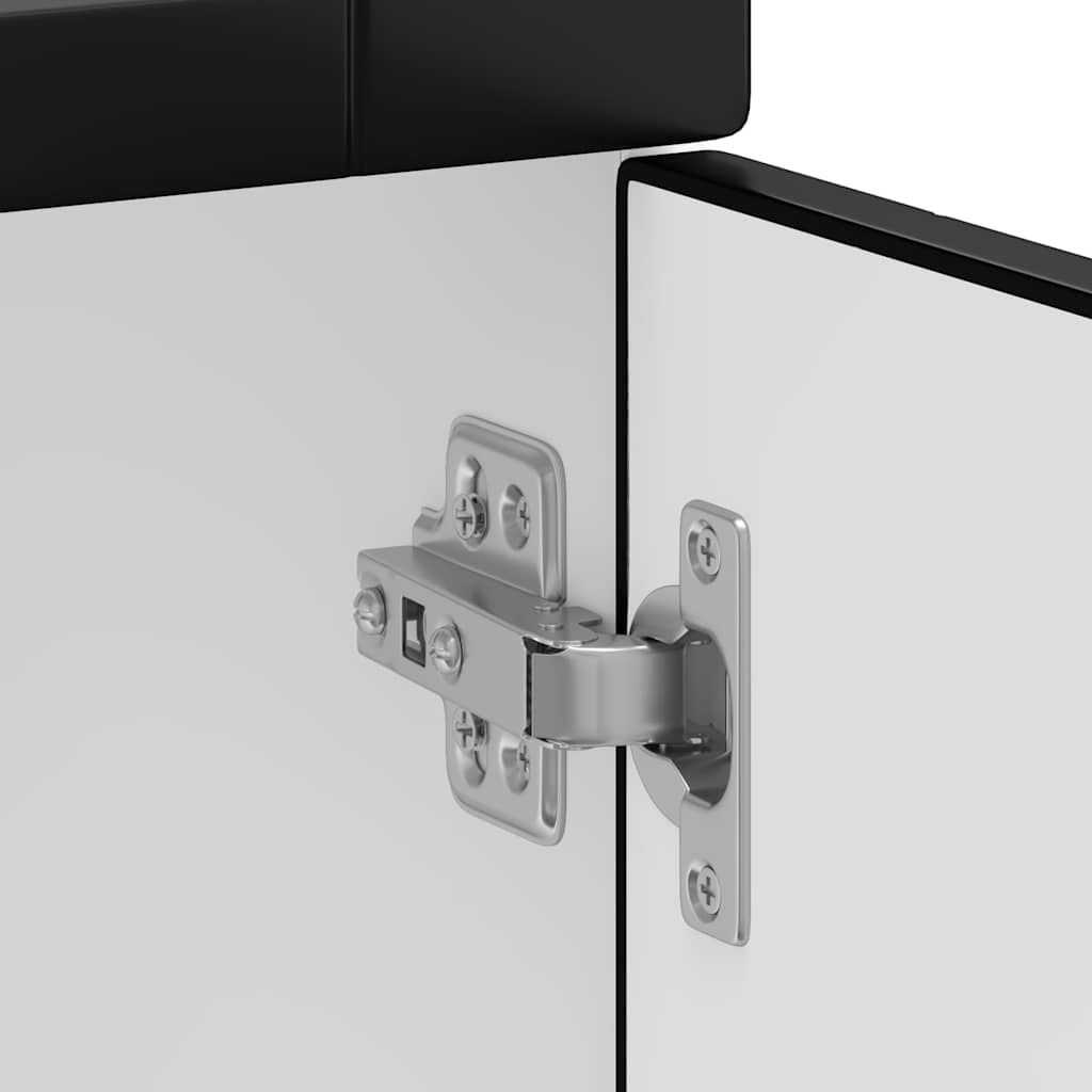 Kitchen Base Cabinet "Porto" Black Engineered Wood