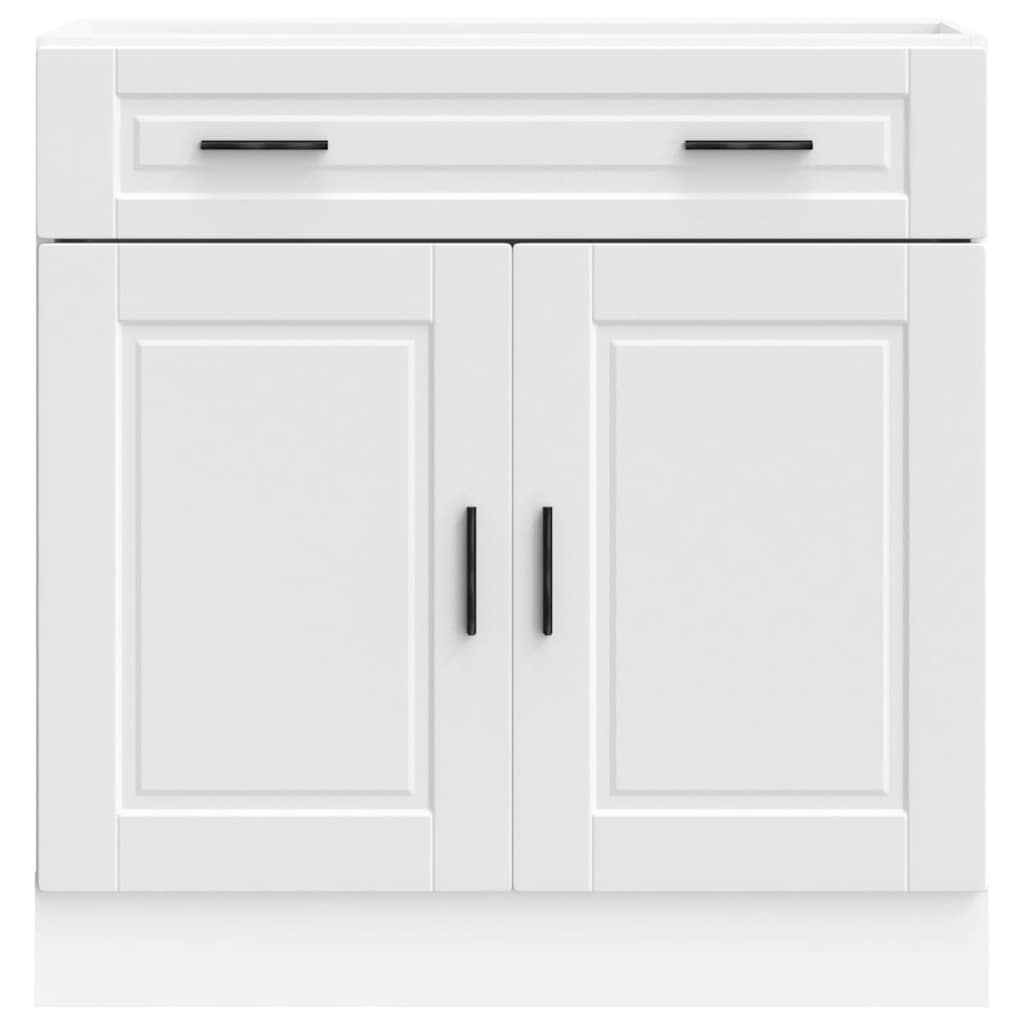 Kitchen Base Cabinet?Porto White Engineered Wood