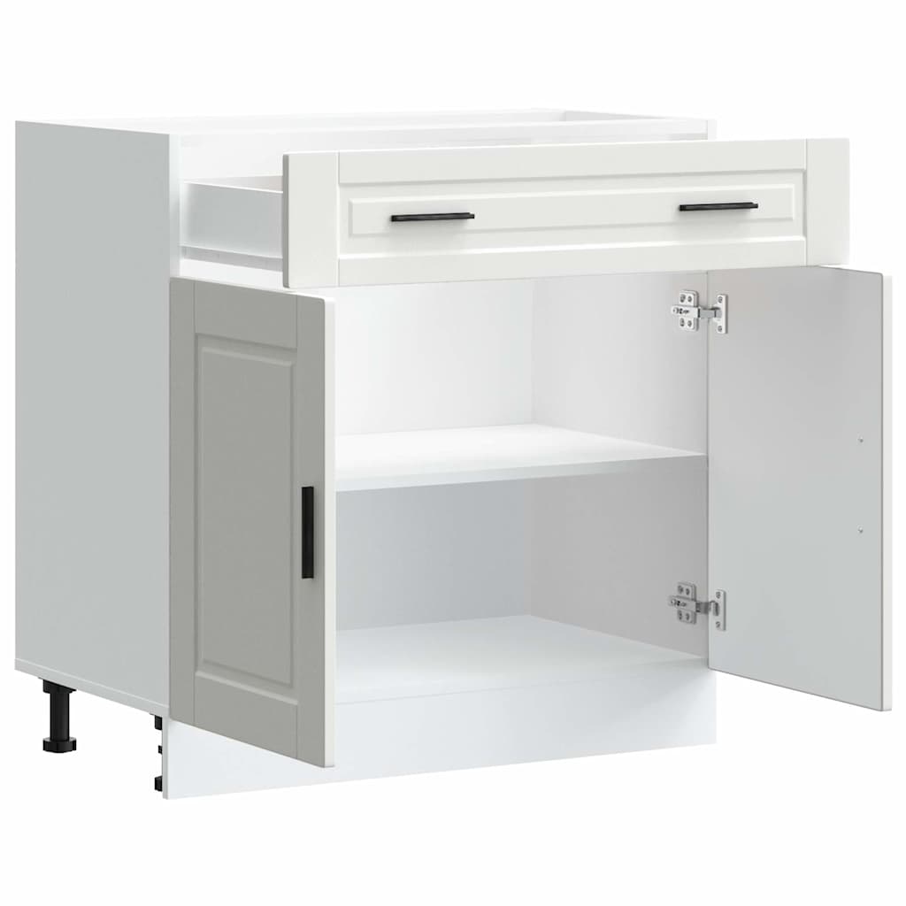 Kitchen Base Cabinet?Porto White Engineered Wood