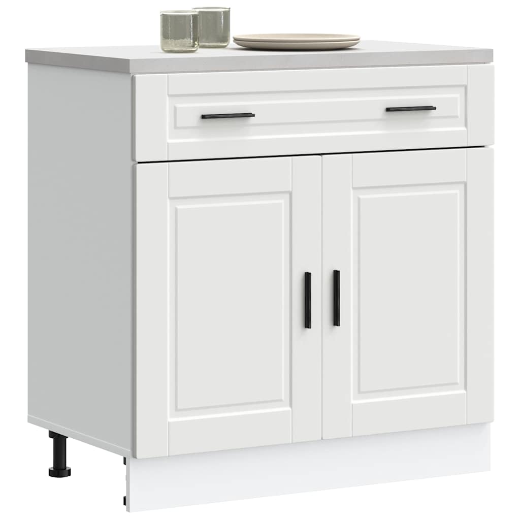 Kitchen Base Cabinet?Porto White Engineered Wood