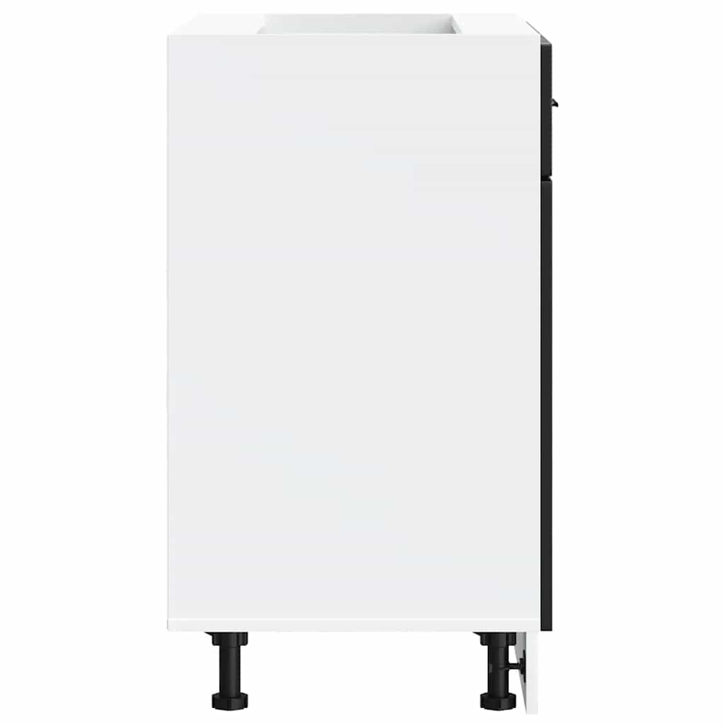 Kitchen Base Cabinet "Porto" Black Engineered Wood