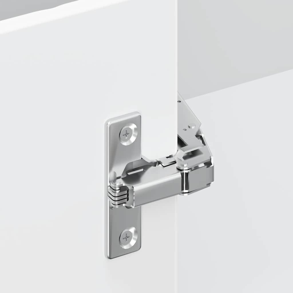 Kitchen Corner Base Cabinet "Porto" High Gloss White Engineered Wood