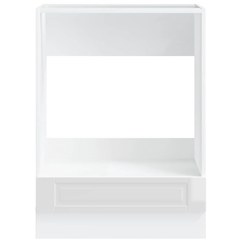 Oven Cabinet?"Porto" High Gloss White Engineered Wood