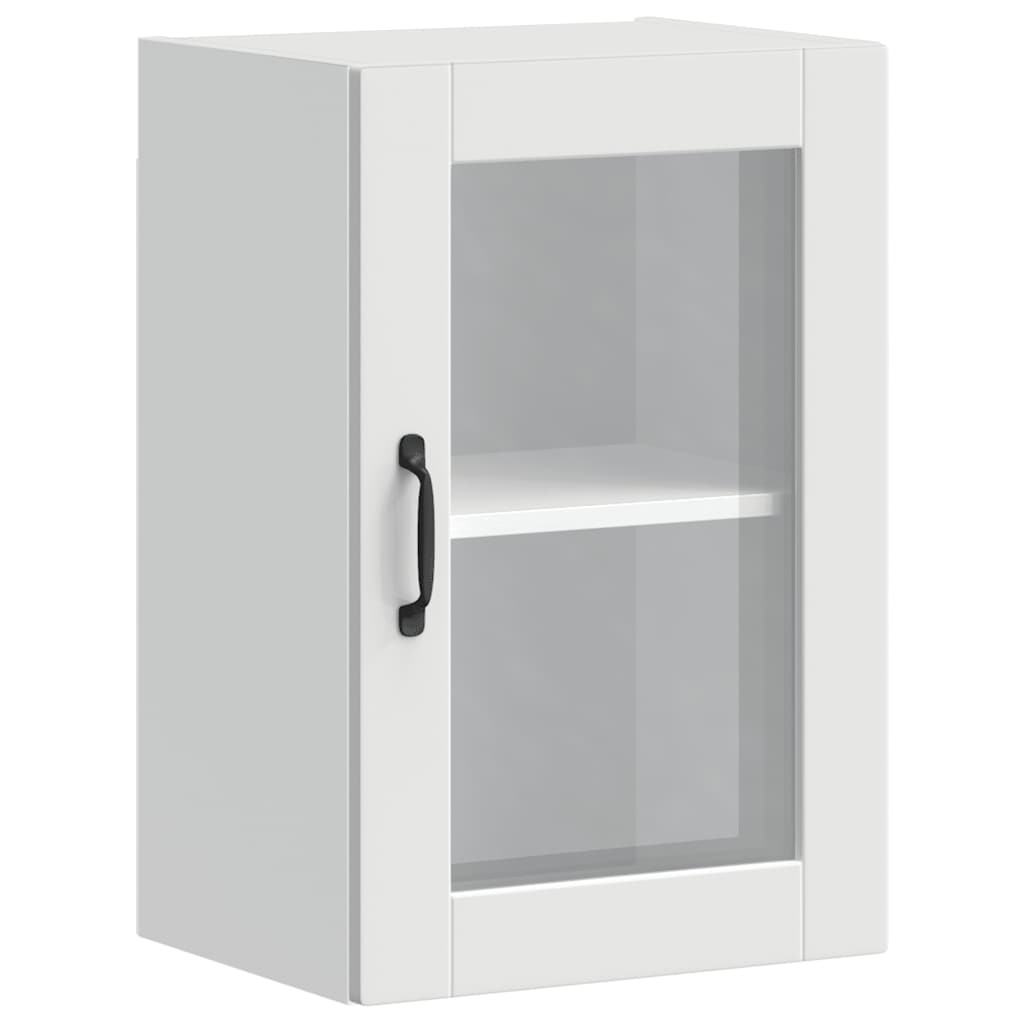 Kitchen Wall Cabinet with Glass Door Porto White
