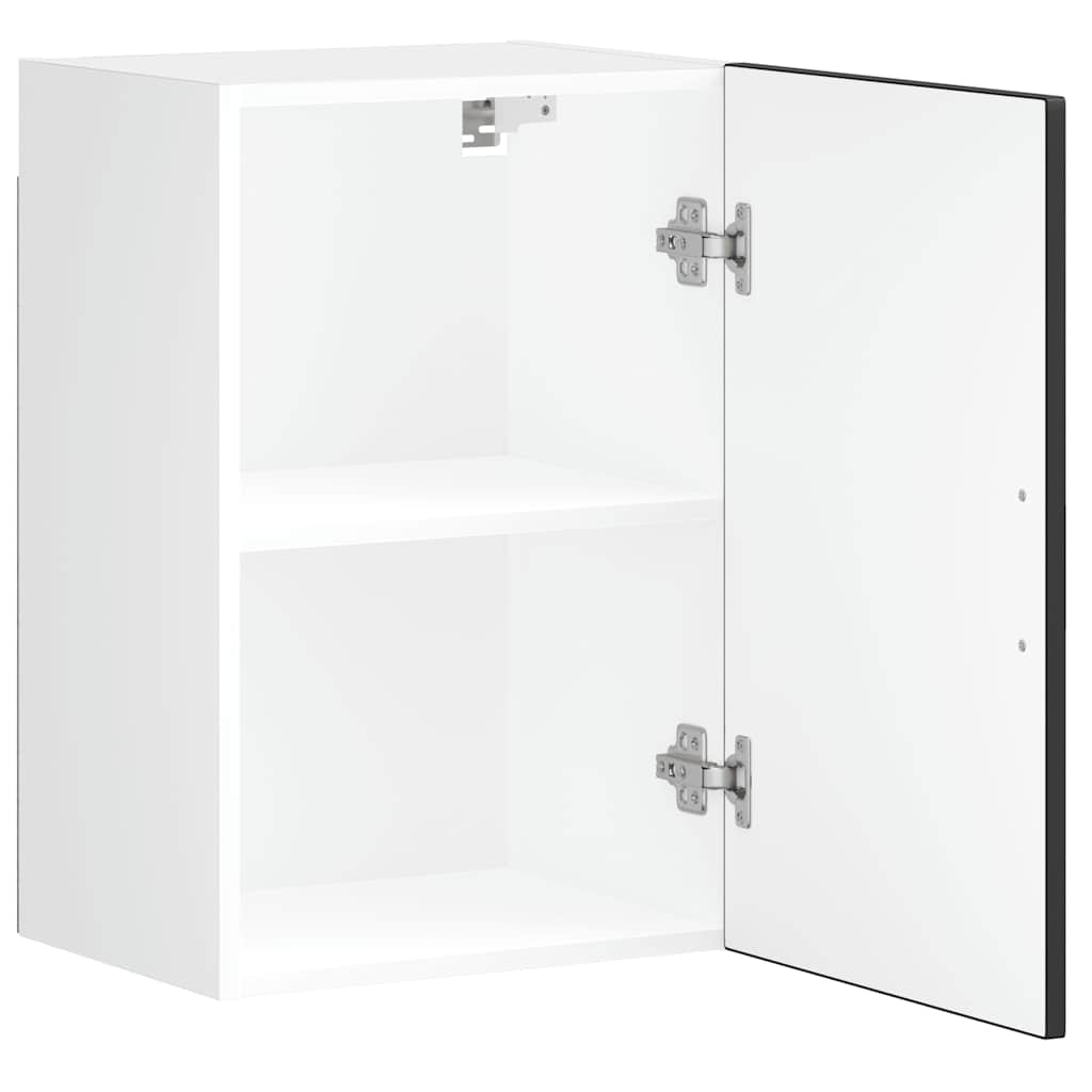 Kitchen Wall Cabinet "Porto" Black Engineered Wood